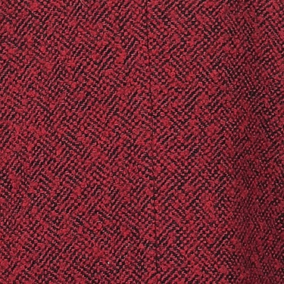 Vintage Express Wool Y2K Red Black Heathered Tweed Pea Coat Jacket Size Small S - Picture 3 of 6